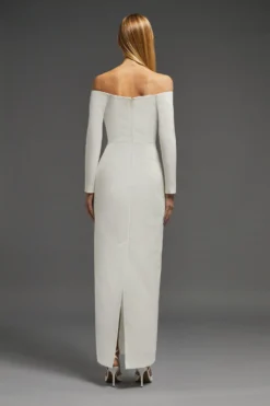 Coast Bardot Maxi Long Sleeve Dress -Coast acc02925 ivory xl 2 scaled