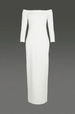 Coast Bardot Maxi Long Sleeve Dress -Coast acc02925 ivory xl 3 1