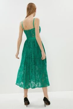 Coast Lace Bustier Midi Dress 6 Coast Lace Bustier Midi Dress -Coast acc03070 green xl 2