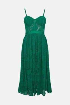 Coast Lace Bustier Midi Dress 7 Coast Lace Bustier Midi Dress -Coast acc03070 green xl 3