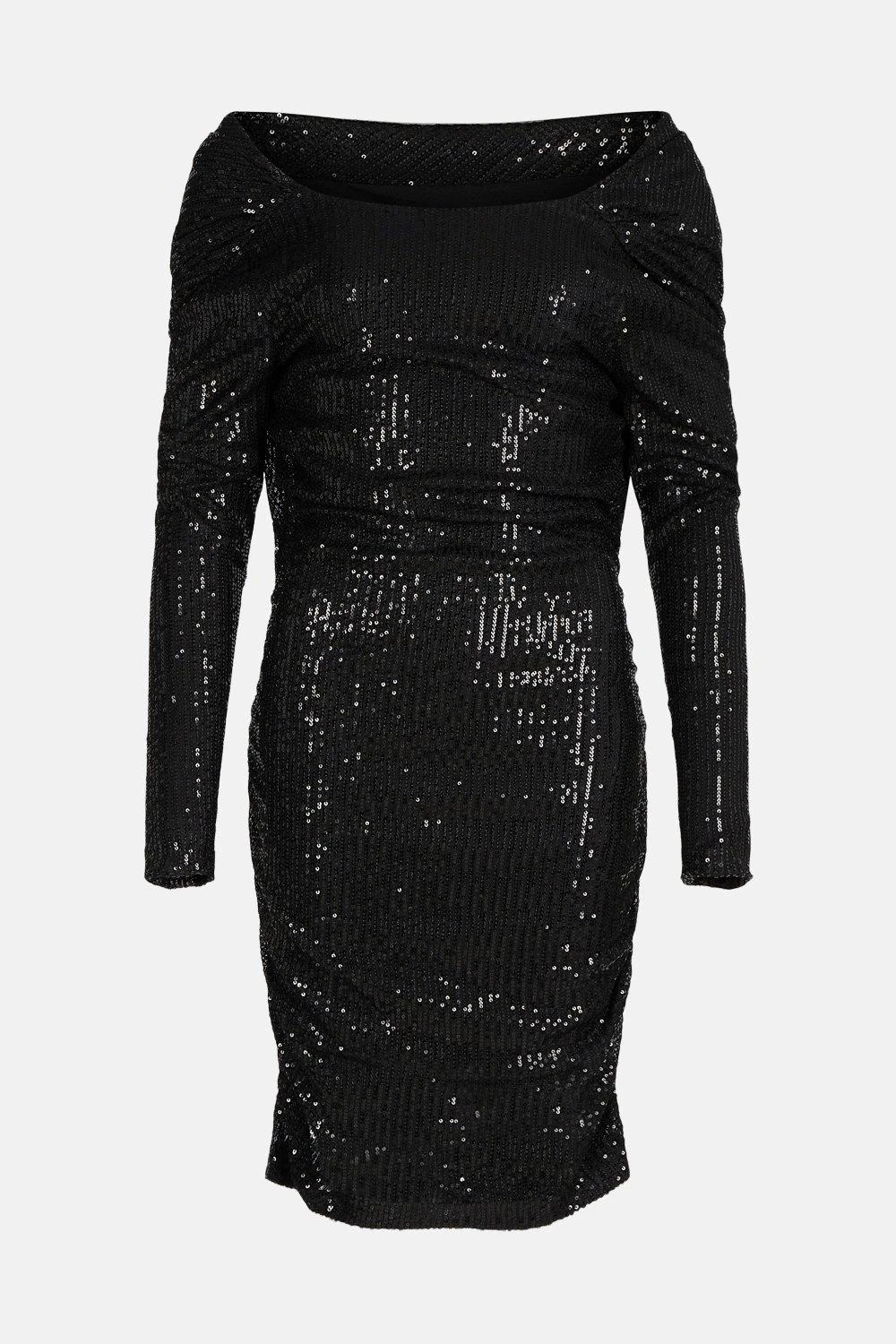 Coast Sequin Cowl Back Mini Dress 2 Coast Sequin Cowl Back Mini Dress - Image 2