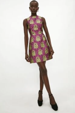 Coast Jacquard Mini Dress -Coast acc03260 multi xl 2