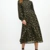 Coast Premium Gold Fleck Back Detail Midi Dress