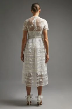 Coast Premium Embroidered Organza Midi Dress 7 Coast Premium Embroidered Organza Midi Dress -Coast acc03502 ivory xl 2