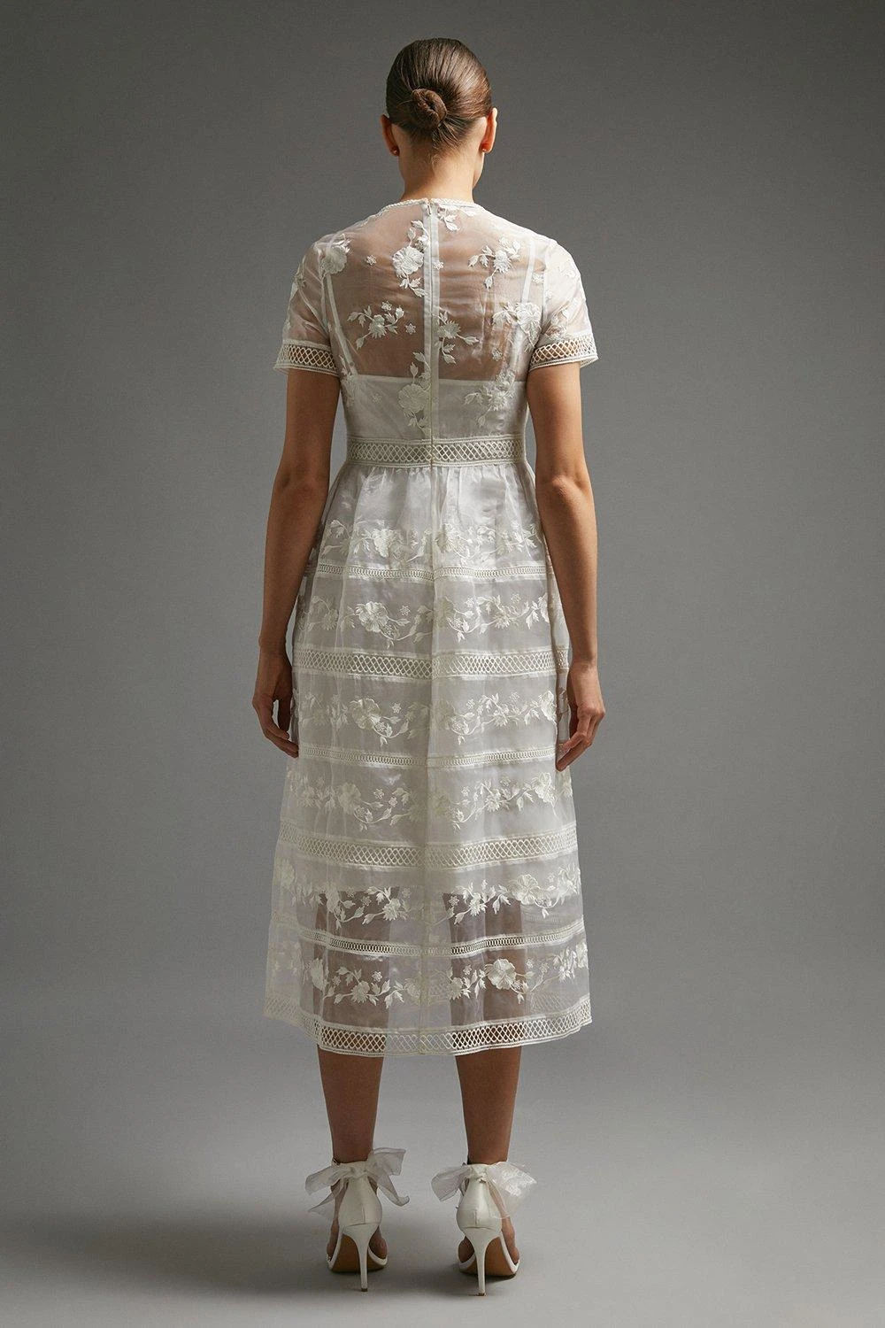 Coast Premium Embroidered Organza Midi Dress 3 Coast Premium Embroidered Organza Midi Dress - Image 3