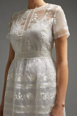 Coast Premium Embroidered Organza Midi Dress 9 Coast Premium Embroidered Organza Midi Dress -Coast acc03502 ivory xl 5