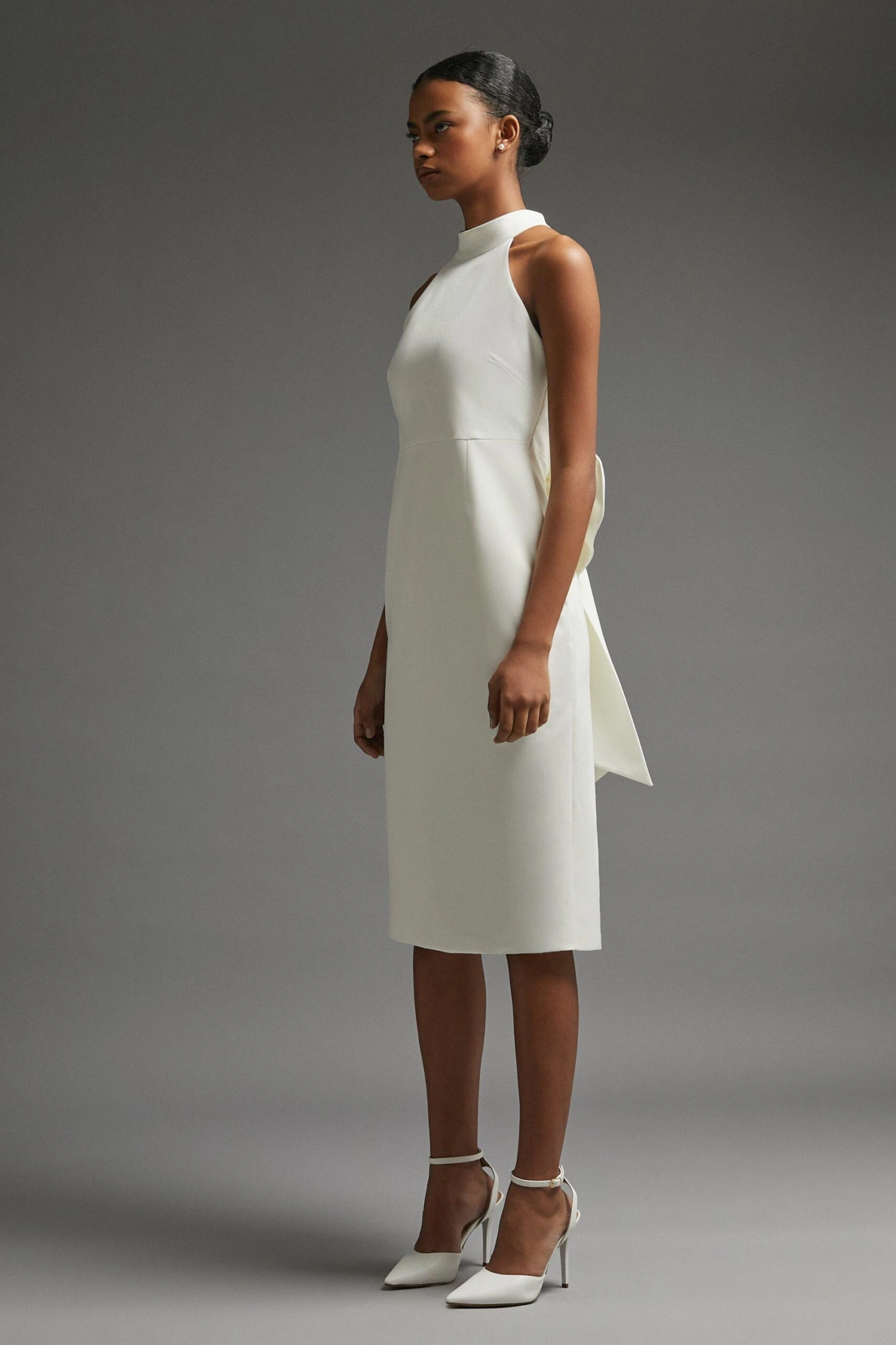 Coast Midi Dress With Statement Bow 2 Coast Midi Dress With Statement Bow - Image 2