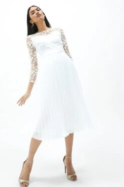 Coast Embroidered Long Sleeve Dress