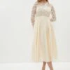 Coast Lace Long Sleeve Midi Dress