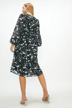 Coast Smock Button Detail Midi Dress -Coast bcc00149 black xl 2