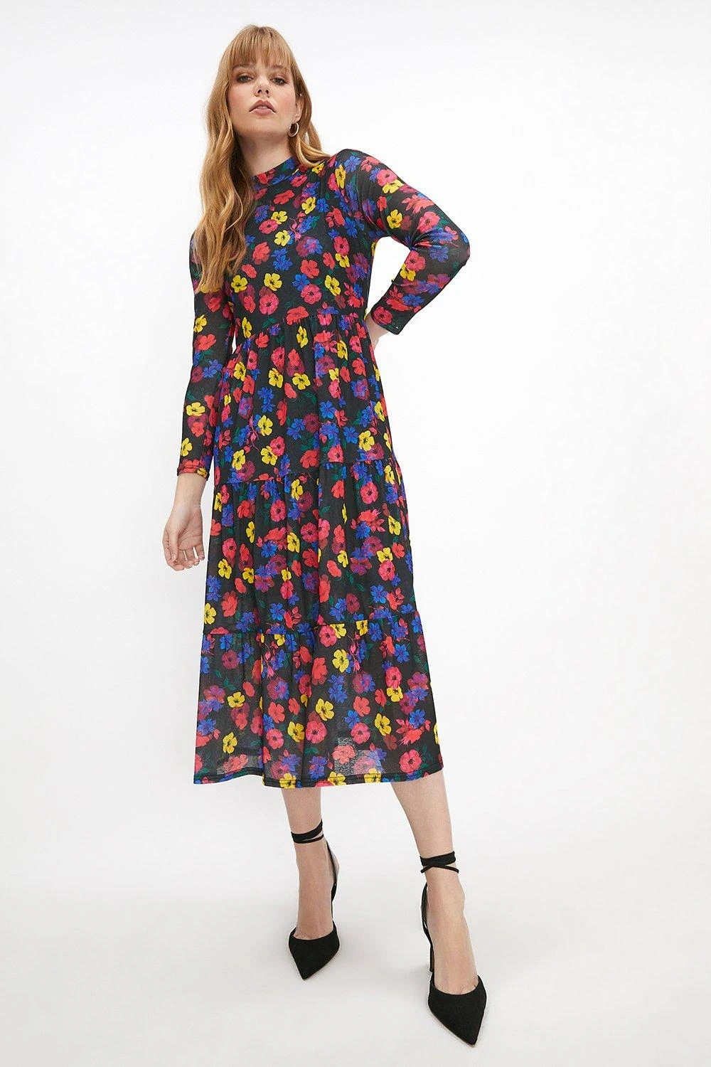 Coast Tiered Midi Dress 1 Coast Tiered Midi Dress