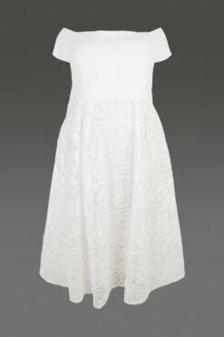 Coast Plus Size Embroidered Midi Dress -Coast bcc00273 ivory xl 3