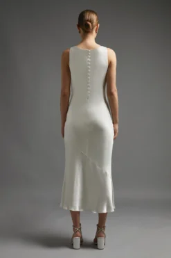 Coast Satin Cowl Neck Midi Dress -Coast bcc00374 ivory xl 2 scaled