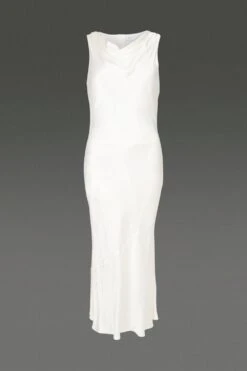 Coast Satin Cowl Neck Midi Dress -Coast bcc00374 ivory xl 3 1