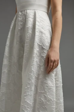 Coast Bardot Neck Embroidered Midi Dress -Coast bcc00511 ivory xl 5 scaled