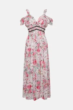 Coast Trim Insert Printed Cami Midi Dress 7 Coast Trim Insert Printed Cami Midi Dress -Coast bcc00629 hot20pink xl 3