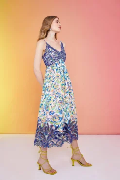 Coast Alexandra Farmer Embroidered Lace Printed Swing