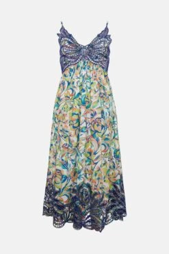 Coast Alexandra Farmer Embroidered Lace Printed Swing 8 Coast Alexandra Farmer Embroidered Lace Printed Swing -Coast bcc00724 ivory xl 3