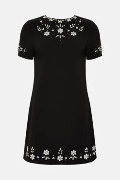 Coast Embellished Mini Dress -Coast bcc00942 black xl 3