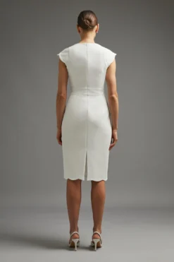 Coast Scallop Hem Pencil Midi Dress -Coast bcc01024 ivory xl 2 scaled
