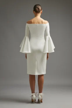 Coast Ruffle Sleeve Column Dress 7 Coast Ruffle Sleeve Column Dress -Coast bcc01127 ivory xl 2 scaled