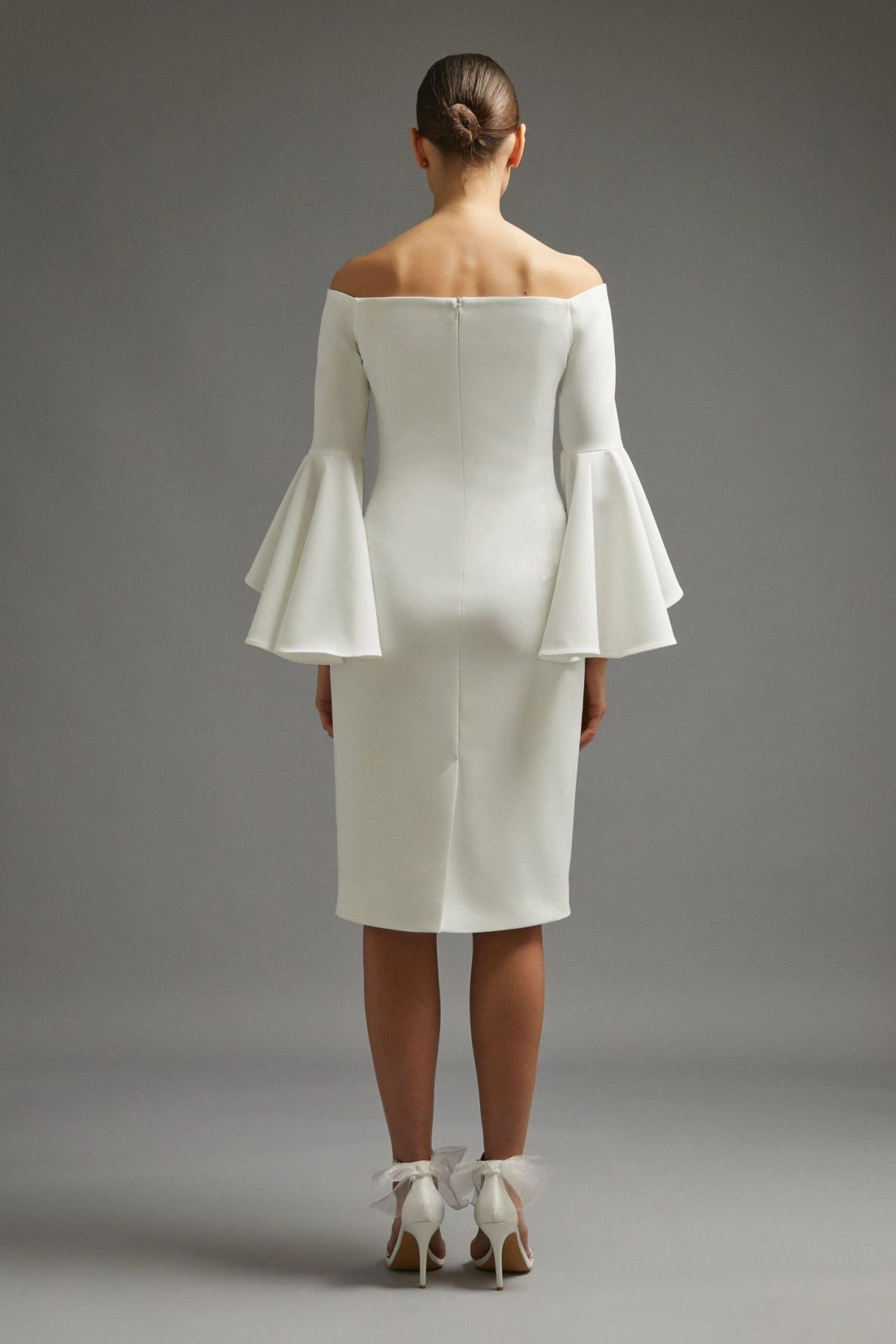 Coast Ruffle Sleeve Column Dress 3 Coast Ruffle Sleeve Column Dress - Image 3