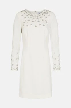 Coast Premium Embellished Pencil Dress 20 Coast Premium Embellished Pencil Dress -Coast bcc01188 ivory xl 5