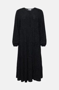 Coast Skinny Sleeve Tiered Skirt Midaxi Dress 7 Coast Skinny Sleeve Tiered Skirt Midaxi Dress -Coast bcc01302 black xl 3