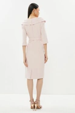Coast Bardot Long Sleeve Midi Dress -Coast bcc01419 blush xl 2