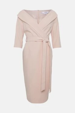 Coast Bardot Long Sleeve Midi Dress -Coast bcc01419 blush xl 3