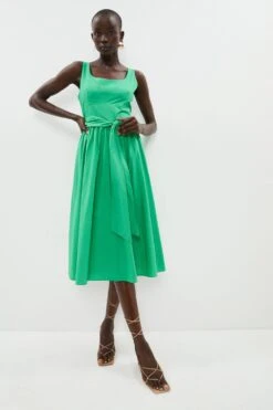 Coast Empire Seam Full Skirted Midi Dress