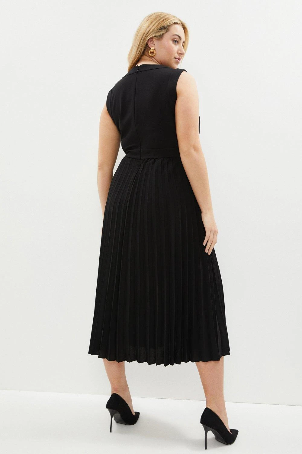 Coast Plus Size Sleeveless Ponte Top Midi Dress 2 Coast Plus Size Sleeveless Ponte Top Midi Dress - Image 2