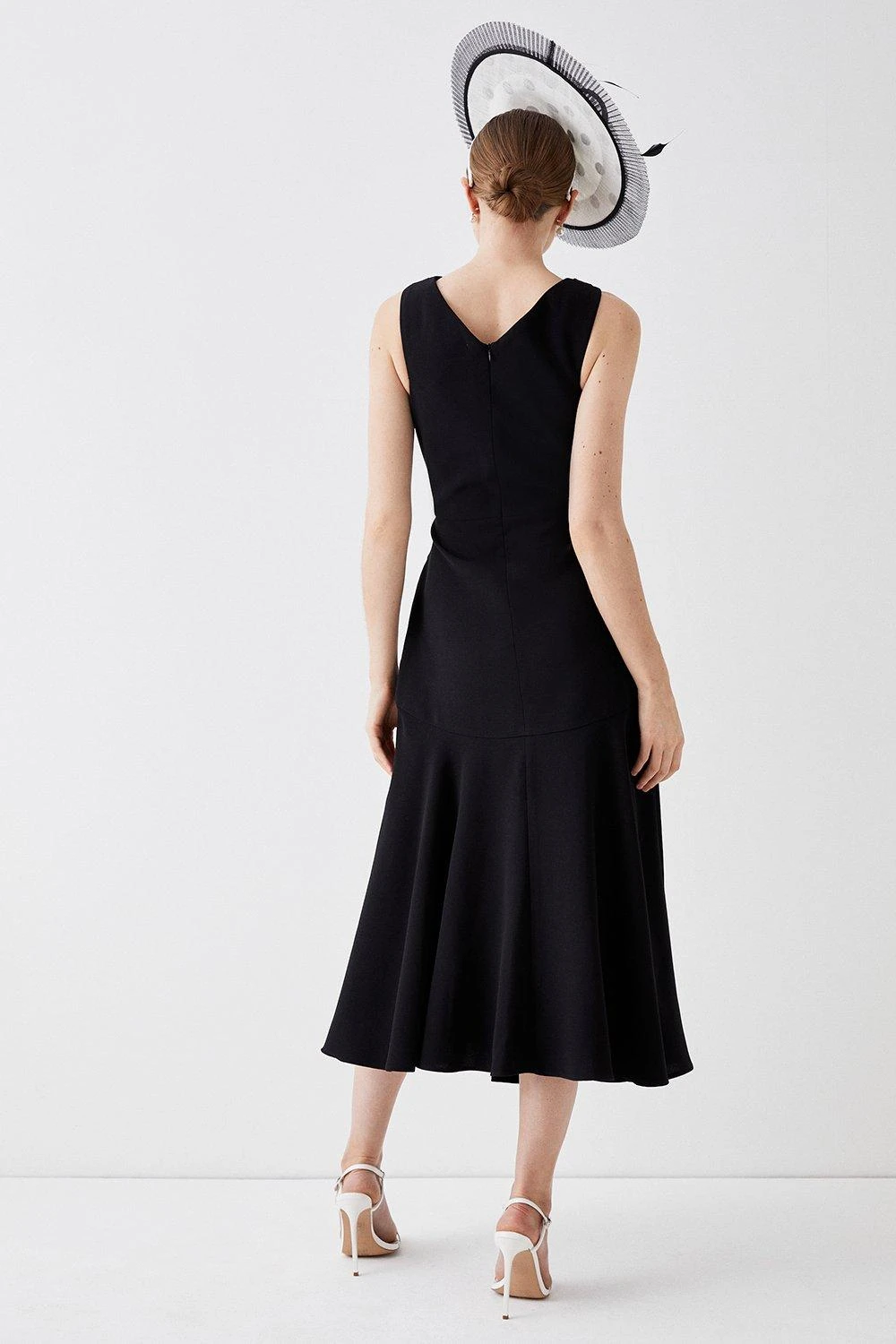 Coast Cross Front Flowing Skirt Midi Dress 3 Coast Cross Front Flowing Skirt Midi Dress - Image 3