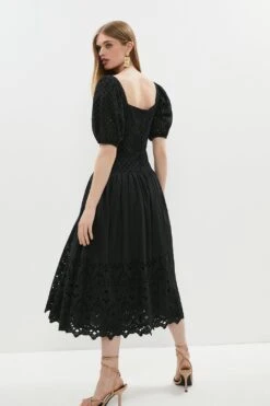 Coast Corset Body Broderie Dress -Coast bcc01804 black xl 2