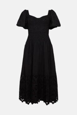 Coast Corset Body Broderie Dress -Coast bcc01804 black xl 3