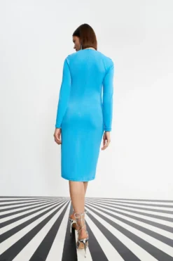 Coast Nick Grindrod Slinky Jersey Cold Shoulder Halter Neck Dress -Coast bcc01963 bright20blue xl 2 scaled