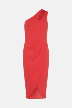 Coast Nick Grindrod Slinky Jersey One Shoulder Slash Neck Dress -Coast bcc01972 coral xl 3
