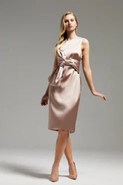 Coast Norman Hartnell Premium Draped Bow Shift Dress