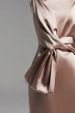 Coast Norman Hartnell Premium Draped Bow Shift Dress -Coast bcc02024 mink xl 4