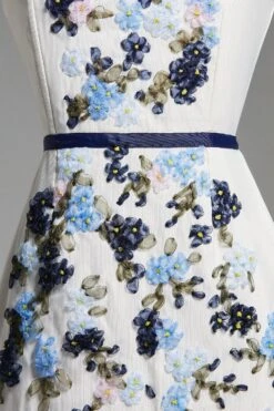 Coast Norman Hartnell Premium Embroidered Midi Dres -Coast bcc02041 ivory xl 5