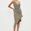 Coast Premium Drape Wrap Embellished Cami Dress