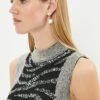 Coast Embellished Sequin Animal Shift Dress