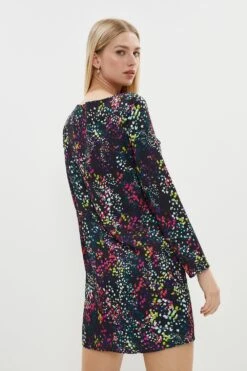 Coast Seam Detail Crepe Shift Dress -Coast bcc02520 multi xl 2