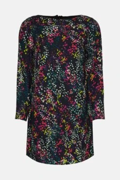 Coast Seam Detail Crepe Shift Dress -Coast bcc02520 multi xl 3