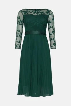 Coast Petite Embroidered Long Sleeve Midi Dress -Coast bcc02564 forest xl 3