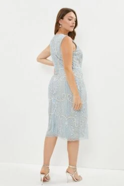 Coast Plus Size Premium Embellished Midi Dress -Coast bcc02783 pale20blue xl 2