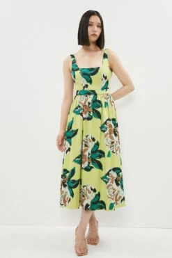 Coast Premium Jacquard Corset Midi Dress​