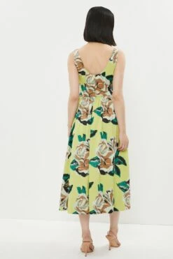 Coast Premium Jacquard Corset Midi Dress​ -Coast bcc02815 green xl 2