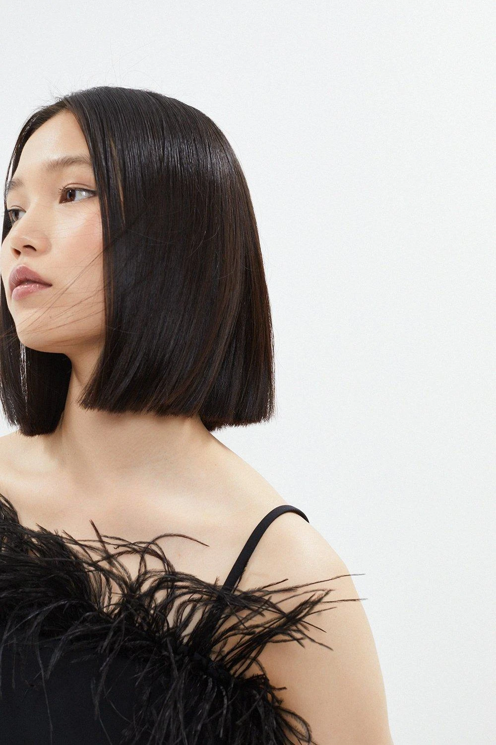 Coast Premium Feather Trim Midi Dress 2 Coast Premium Feather Trim Midi Dress - Image 2