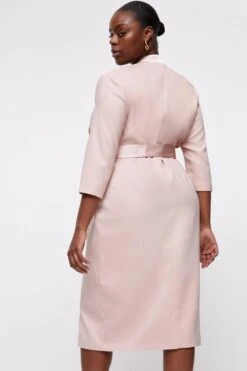 Coast Plus Size Premium Notch Neck Wrap Dress -Coast bcc02869 blush xl 2